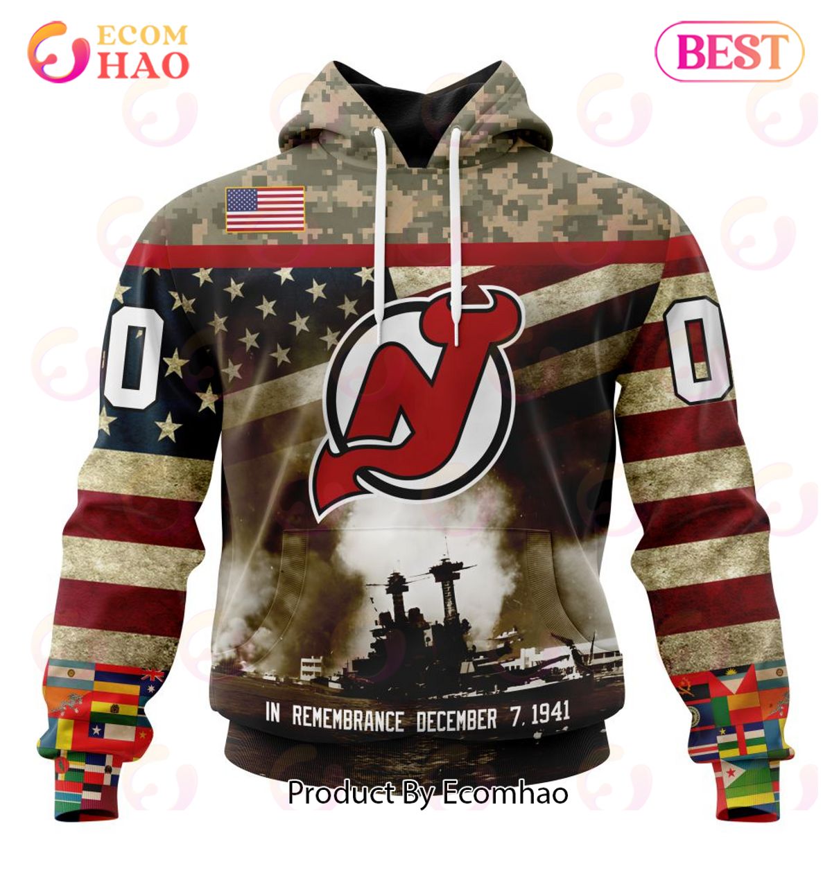 NHL New Jersey Devils Reverse Retro Kits 2022 3D Hoodie - Ecomhao Store