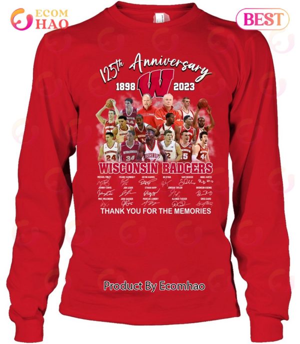 125th Anniversary 1898 – 2023 Wisconsin Badgers Thank You For The Memories T-Shirt