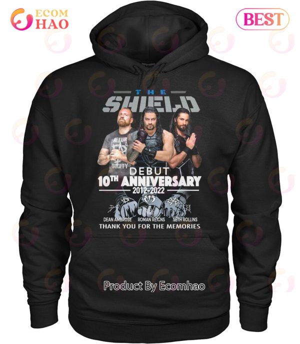 The Shield Debut 10th Anniversary 2012 – 2022 Thank You For The Memories T-Shirt