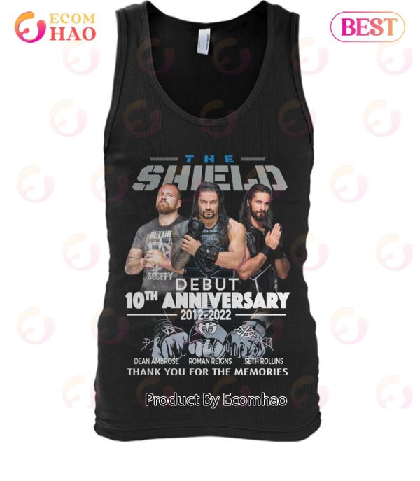 The Shield Debut 10th Anniversary 2012 – 2022 Thank You For The Memories T-Shirt