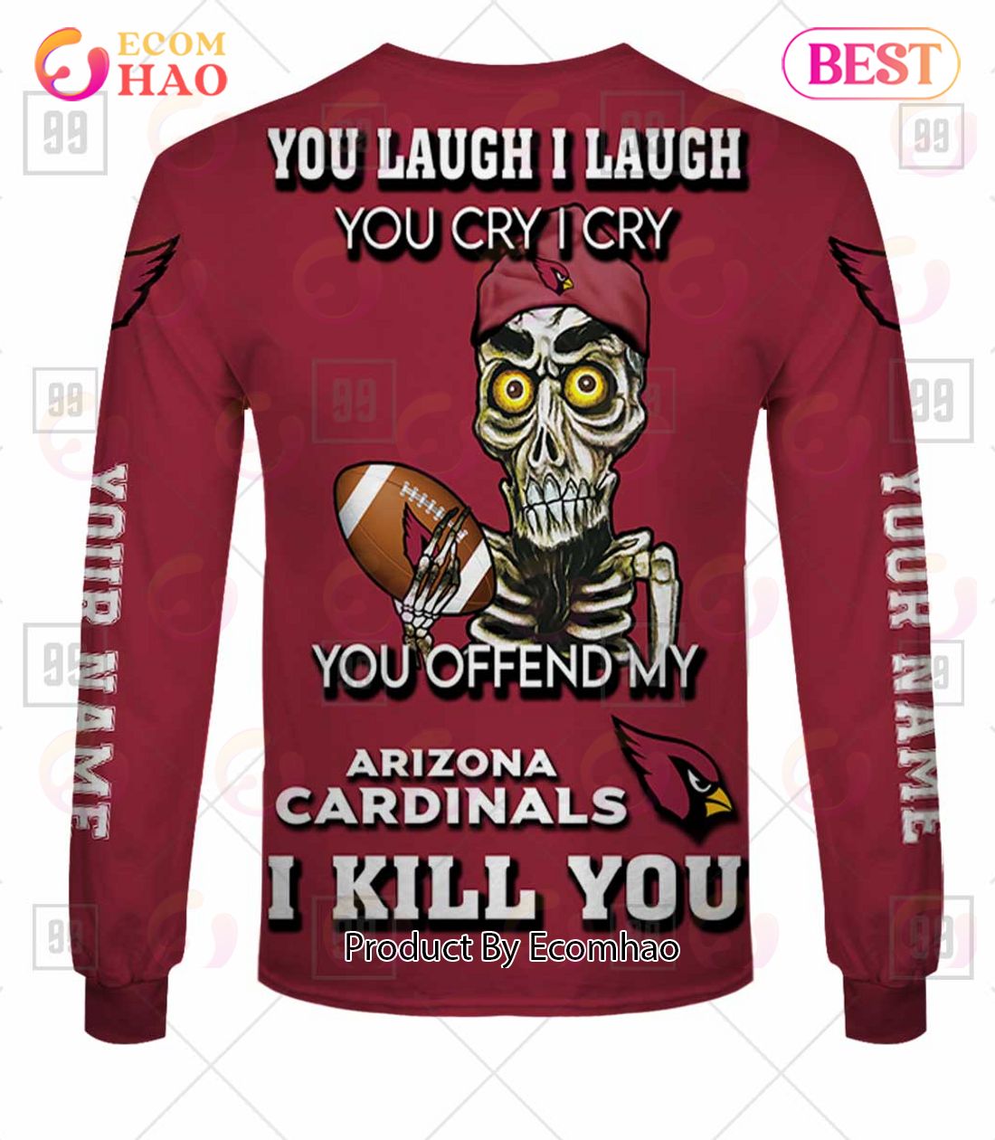 Personalized NFL San Francisco 49ers You Laugh I Laugh Jersey 3D Hoodie -  Ecomhao Store