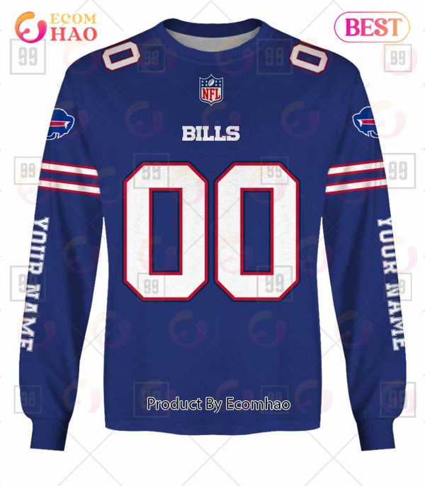 Personalized NFL Buffalo Bills You Laugh I Laugh Jersey 3D Hoodie