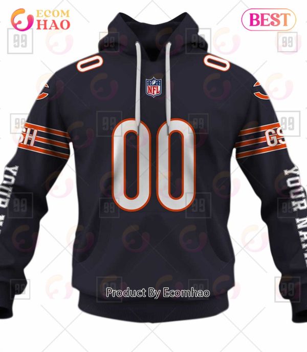 Personalized NFL Chicago Bears You Laugh I Laugh Jersey 3D Hoodie