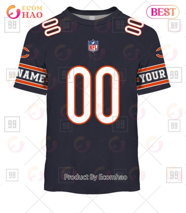 Personalized NFL Chicago Bears You Laugh I Laugh Jersey 3D Hoodie