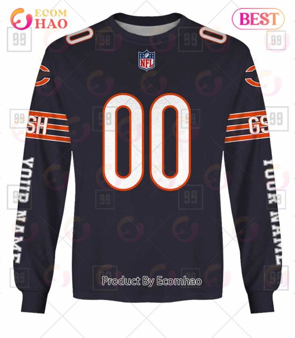 Personalized NFL Chicago Bears You Laugh I Laugh Jersey 3D Hoodie