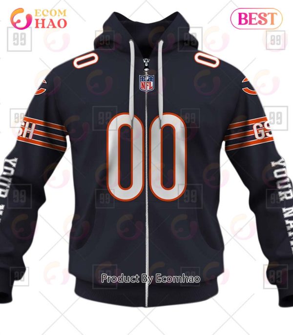 Personalized NFL Chicago Bears You Laugh I Laugh Jersey 3D Hoodie