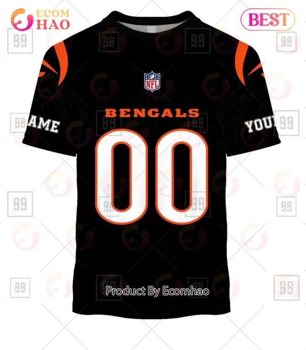 Personalized NFL Cincinnati Bengals You Laugh I Laugh Jersey 3D Hoodie