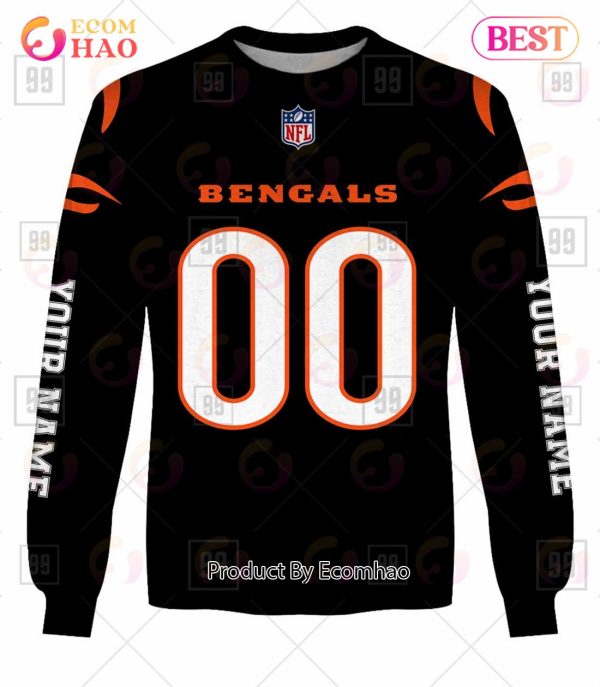 Personalized NFL Cincinnati Bengals You Laugh I Laugh Jersey 3D Hoodie