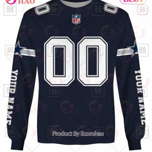 NFL Cowboys Halloween Cemetery Skull Jersey 3D Hoodie - Ecomhao Store