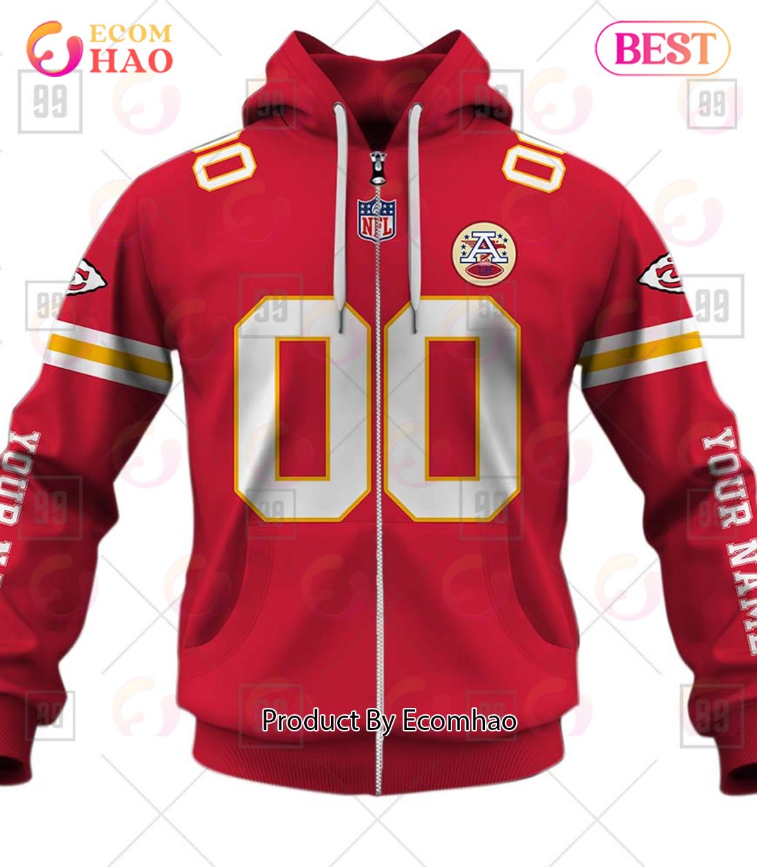 BEST NFL Personalized Kansas City Chiefs Salute To Service White Custom 3D  Hoodie, Shirt • Kybershop