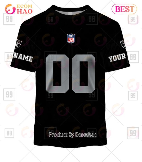 Personalized NFL Las Vegas Raiders You Laugh I Laugh Jersey 3D Hoodie