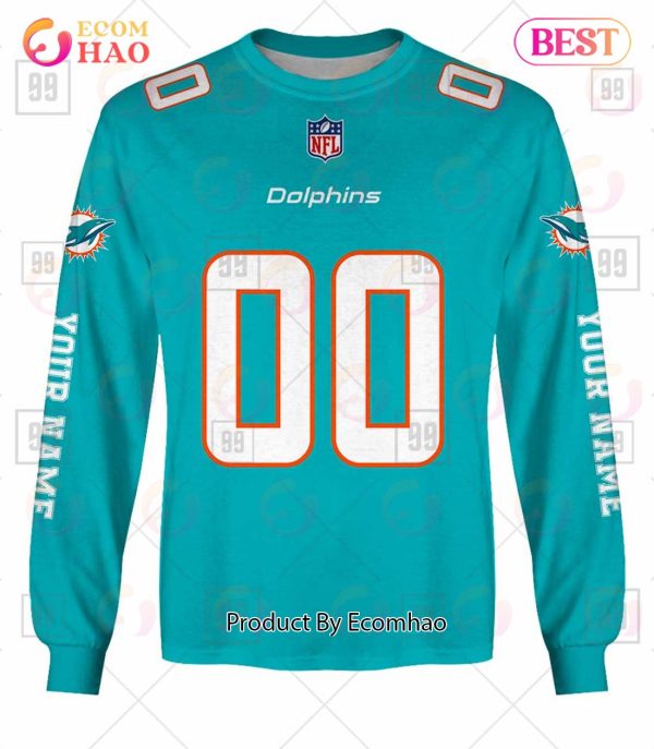 Personalized NFL Miami Dolphins You Laugh I Laugh Jersey 3D Hoodie