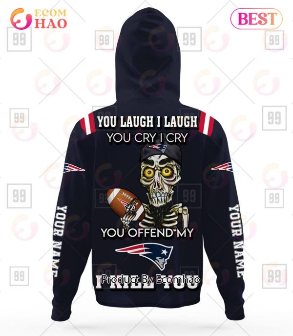 Personalized NFL New England Patriots You Laugh I Laugh Jersey 3D Hoodie