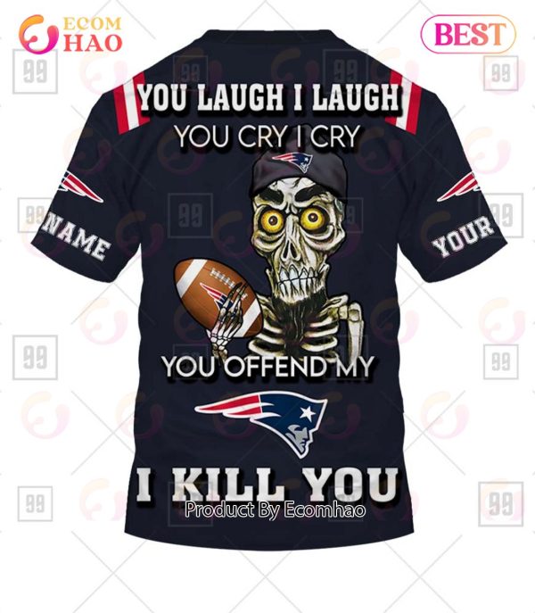 Personalized NFL New England Patriots You Laugh I Laugh Jersey 3D Hoodie