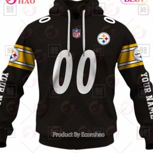 Personalized NFL Pittsburgh Steelers You Laugh I Laugh Jersey 3D Hoodie