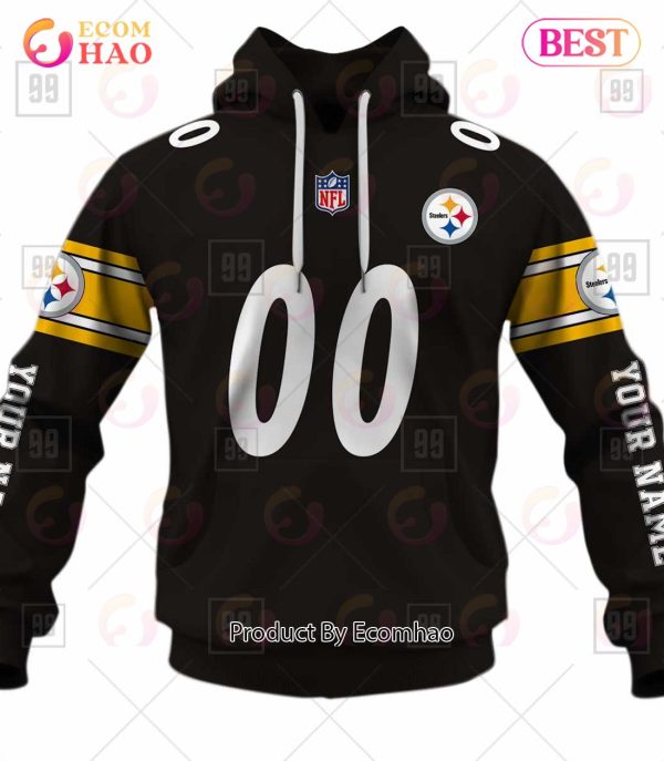 Personalized NFL Pittsburgh Steelers You Laugh I Laugh Jersey 3D Hoodie