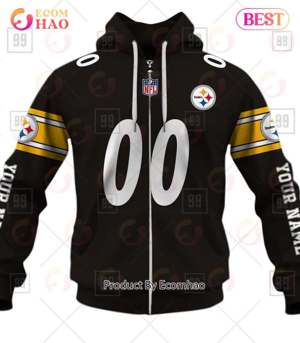 Personalized NFL Pittsburgh Steelers You Laugh I Laugh Jersey 3D Hoodie