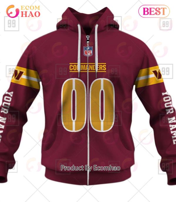 NFL Washington Redskins 3D Team Logo Hoodie - Ecomhao Store