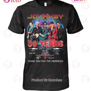 Journey 50 Years Of 1973 – 2023 Thank You For The Memories T-Shirt