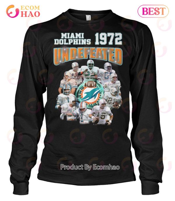 Miami Dolphins' 72 Undefeated 1972 17 0 Perfect season signatures