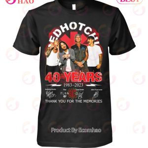 Red Hot Chili Peppers 40 Years Of 1983 – 2023 Thank You For The Memories T-Shirt