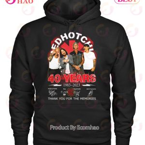 Red Hot Chili Peppers 40 Years Of 1983 – 2023 Thank You For The Memories T-Shirt