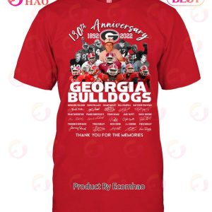 130th Anniversary 1982 – 2022 Georgia Bulldogs Thank You For The Memories T-Shirt
