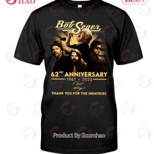 Bob Seger 62nd Anniversary 1961 – 2023 Thank You For The Memories T-Shirt