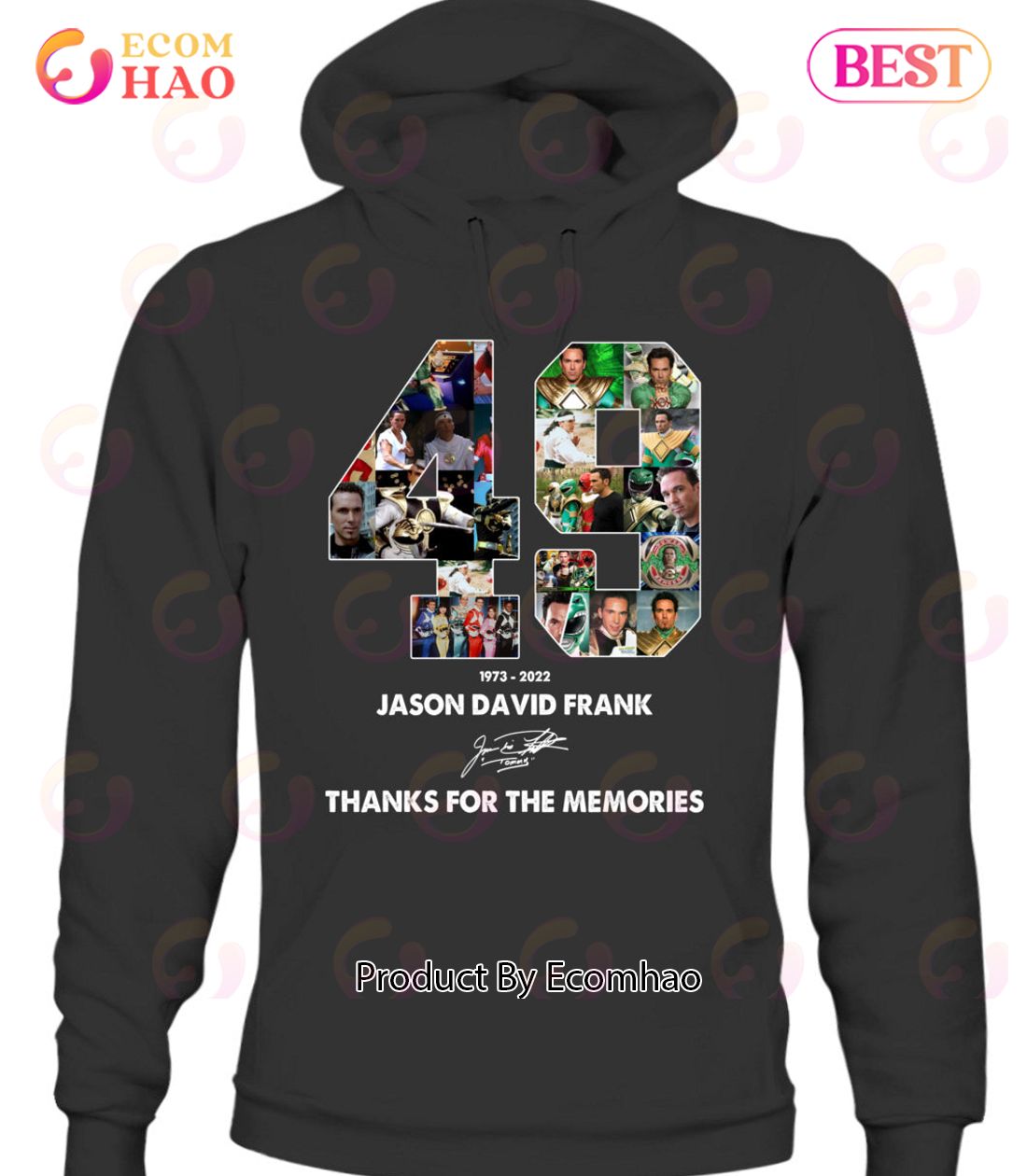 Jason David Frank 49 Years Of 1973 – 2022 Thank You For The Memories T-Shirt