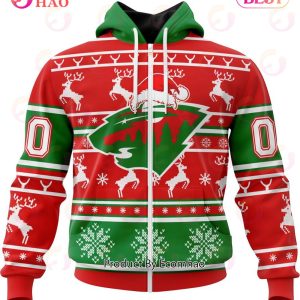 NHL Minnesota Wild Specialized Unisex Christmas Is Coming 3D Hoodie