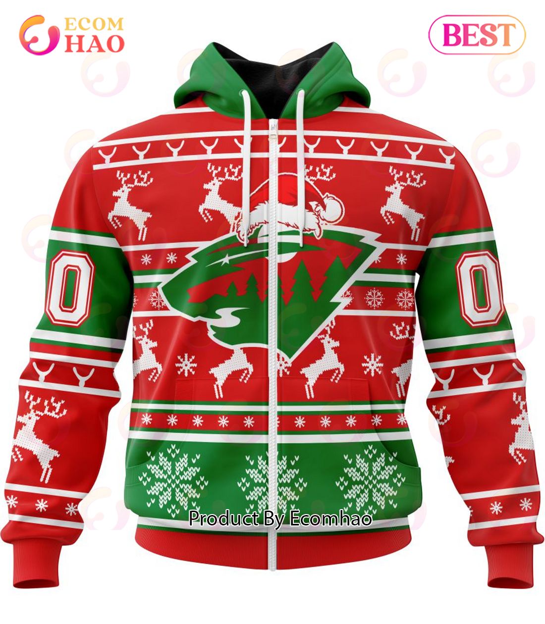 NHL Minnesota Wild Specialized Unisex Christmas Is Coming 3D Hoodie