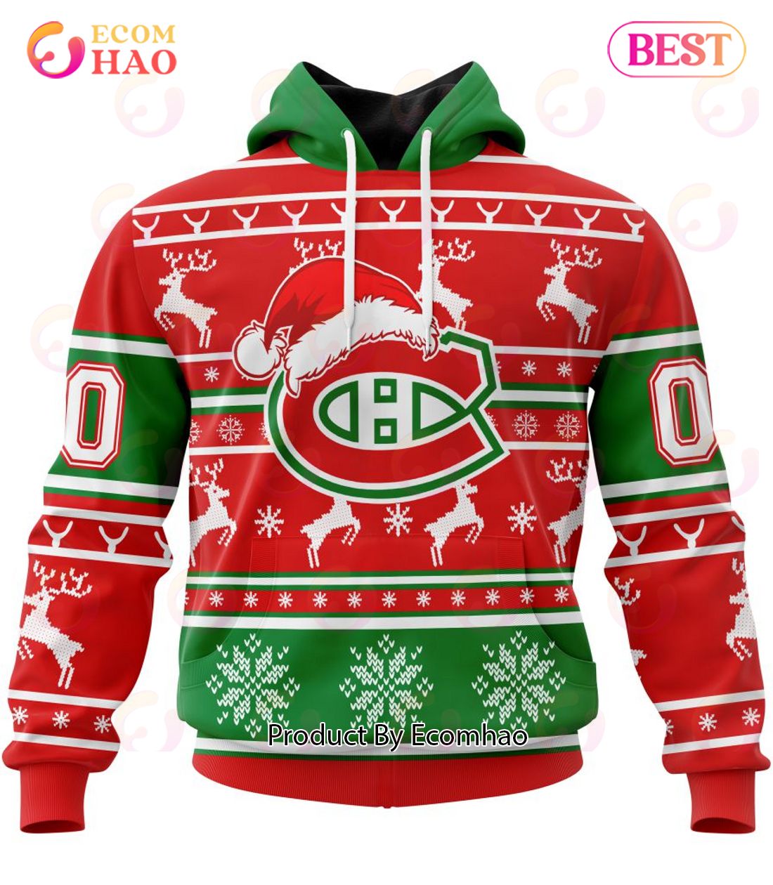 NHL Montreal Canadiens Specialized Unisex Christmas Is Coming 3D Hoodie