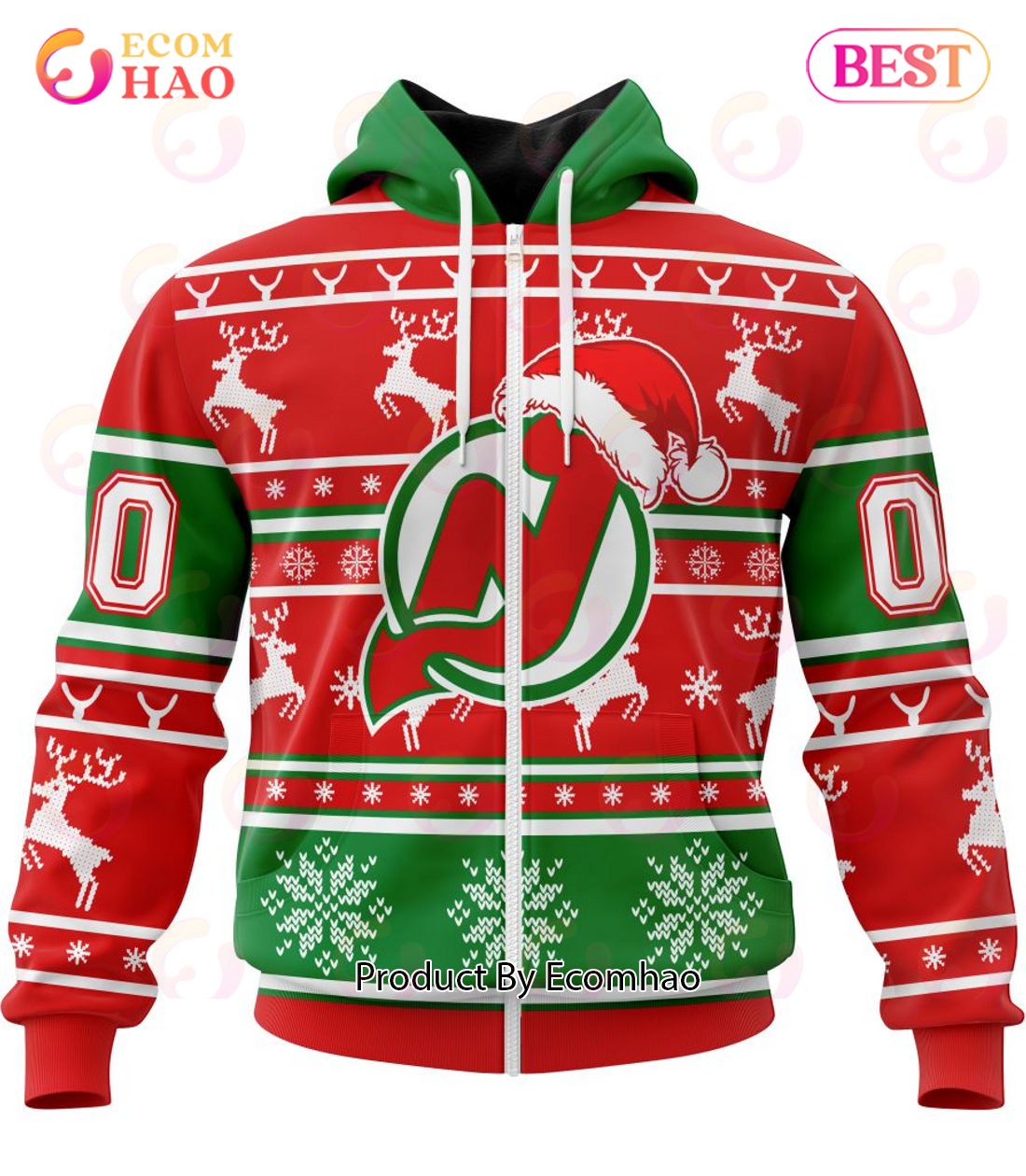 NHL New Jersey Devils Specialized Unisex Christmas Is Coming 3D Hoodie