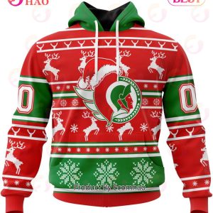 NHL Ottawa Senators Specialized Unisex Christmas Is Coming 3D Hoodie