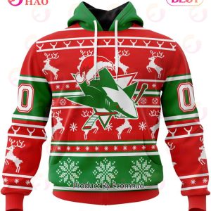 NHL San Jose Sharks Specialized Unisex Christmas Is Coming 3D Hoodie