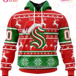 NHL Seattle Kraken Specialized Unisex Christmas Is Coming 3D Hoodie