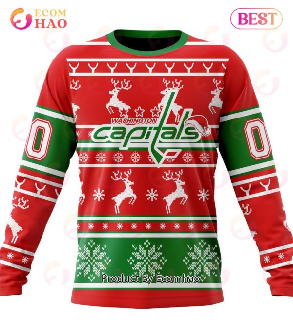 NHL Washington Capitals Specialized Unisex Christmas Is Coming 3D Hoodie