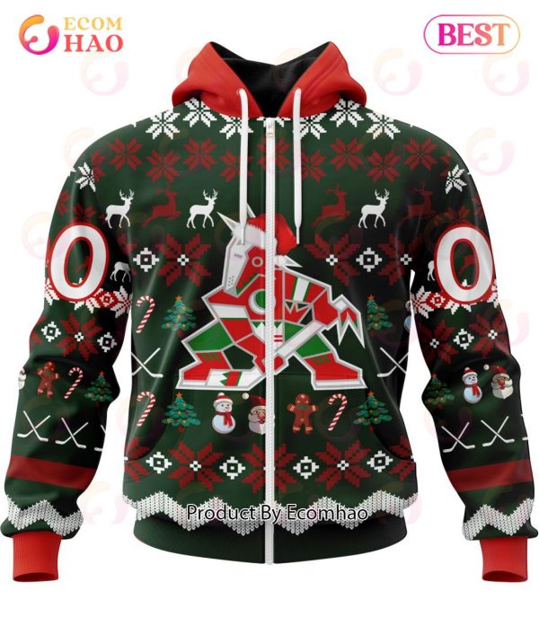 NHL Arizona Coyotes Specialized Christmas Design Gift For Fans 3D Hoodie