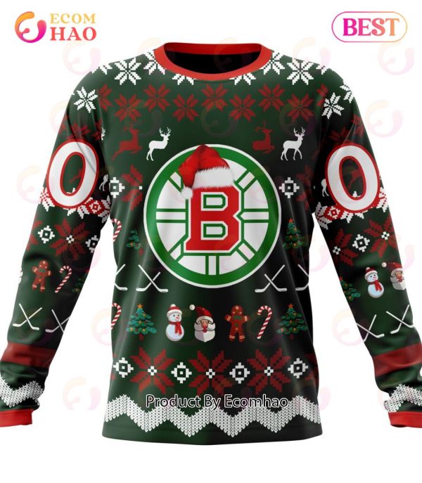 NHL Boston Bruins Specialized Christmas Design Gift For Fans 3D Hoodie