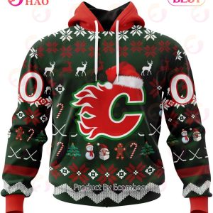 NHL Calgary Flames Specialized Christmas Design Gift For Fans 3D Hoodie
