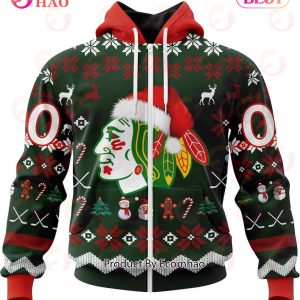 NHL Chicago BlackHawks Specialized Christmas Design Gift For Fans 3D Hoodie