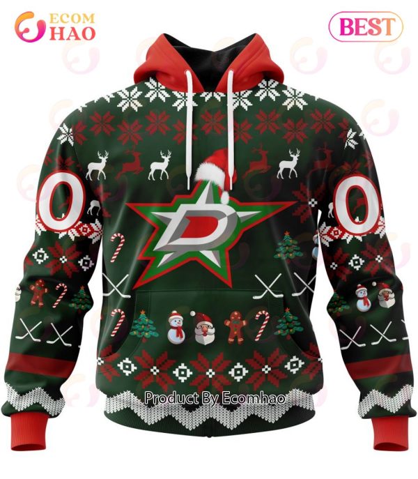 NHL Dallas Stars Specialized Christmas Design Gift For Fans 3D Hoodie