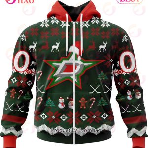 NHL Dallas Stars Specialized Christmas Design Gift For Fans 3D Hoodie