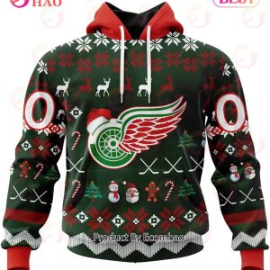 NHL Detroit Red Wings Specialized Christmas Design Gift For Fans 3D Hoodie