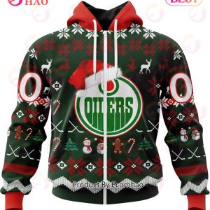 NHL Edmonton Oilers Specialized Christmas Design Gift For Fans 3D Hoodie