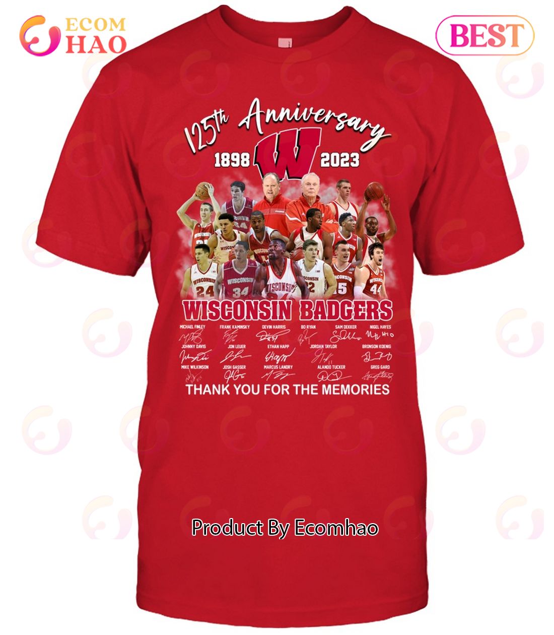 125th Anniversary 1898 – 2023 Wisconsin Badgers Thank You For The Memories T-Shirt