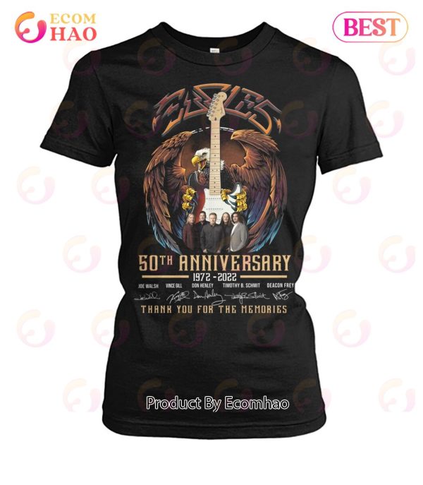 50th Anniversary 1972 – 2022 The Eagles Signatures Thank You For The Memories T-Shirt