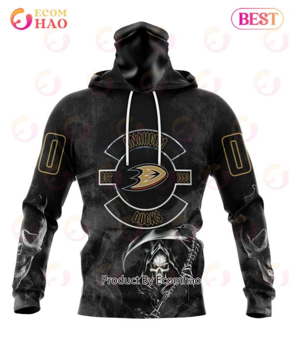 NHL Anaheim Ducks Specialized Kits For Rock Night 3D Hoodie