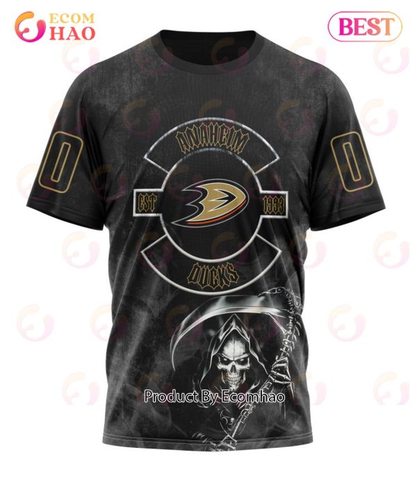 NHL Anaheim Ducks Specialized Kits For Rock Night 3D Hoodie