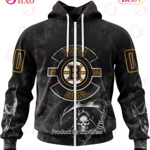 NHL Boston Bruins Specialized Kits For Rock Night 3D Hoodie